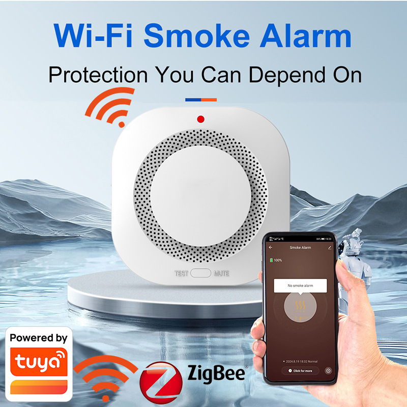 Smart Smoke Detector Wifi - Tuya WiFi Zigbee 연기 경보기 –
