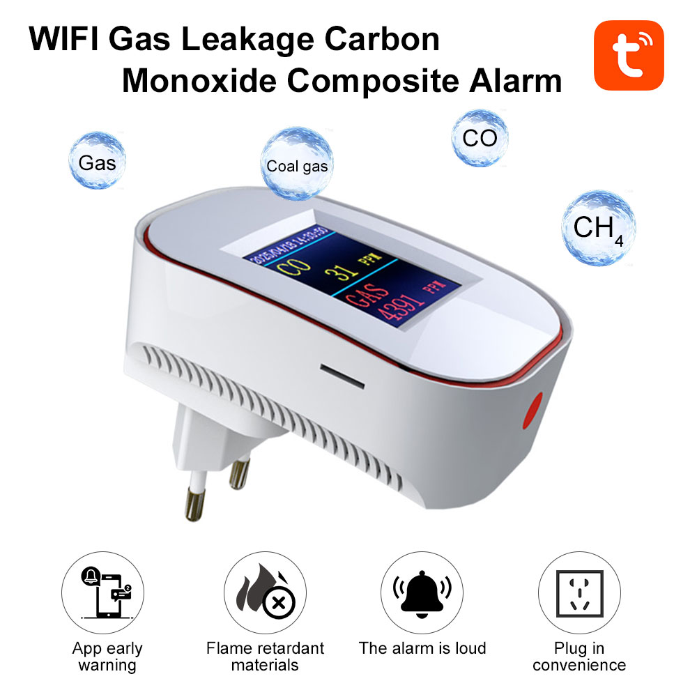 Smart Gas Leak Detector Lpg - 투야 스마트 라이프 WiFi 가스 감지기