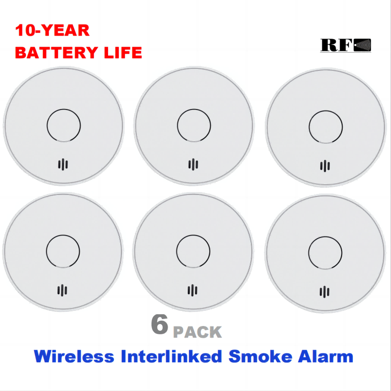 Smoke Alarm 10 Year Battery - 무선 연동형 연기 경보기 10년 배터리