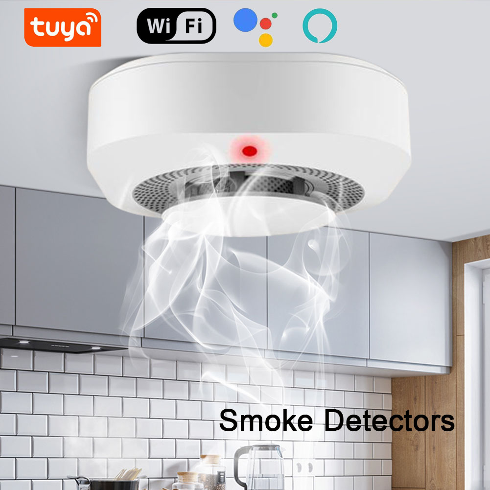 Smart Smoke Detector Wifi - Tuya 와이파이 연기 감지기 센서, 고감도