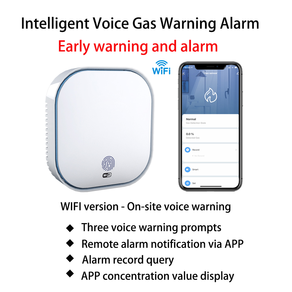 Smart Smoke Detector Wifi - WiFi 투야 스마트 연기 감지기 알람