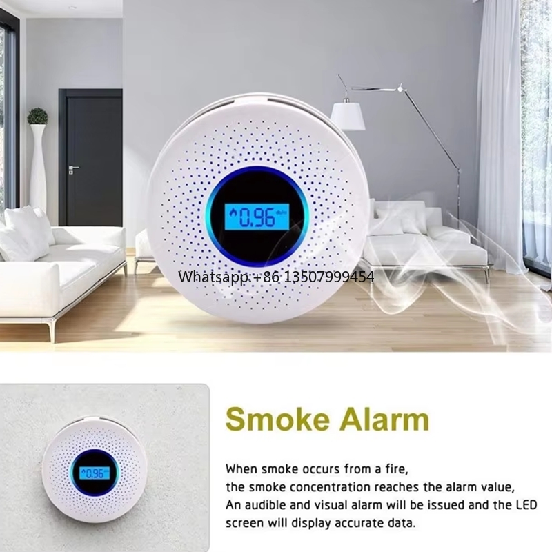 Carbon Monoxide Detector Combo - 2 in 1 LCD 디스플레이 일산화탄소