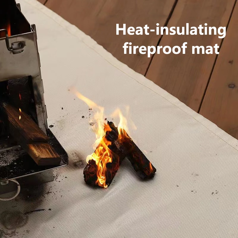 Fire Blanket Fiberglass - 1pc 야외 캠핑 내화 천 피크닉