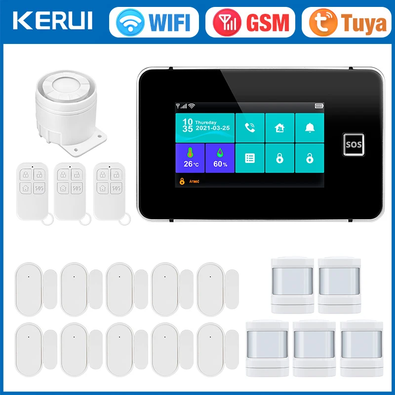Smart Smoke Detector Wifi - KERUI G60B WIFI GSM 경보 시스템