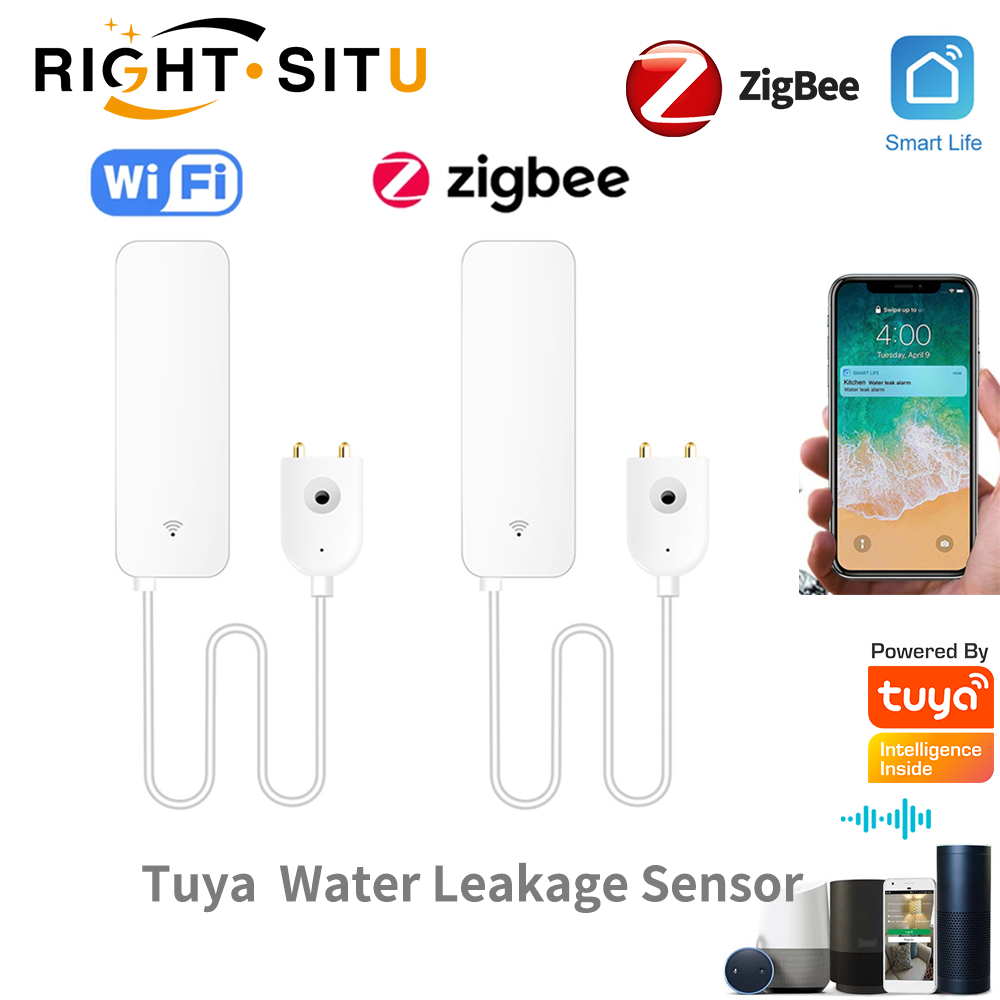 Water Leak Detector Wifi Alarm - Tuya WiFi 누수 센서, 누수 감지기,