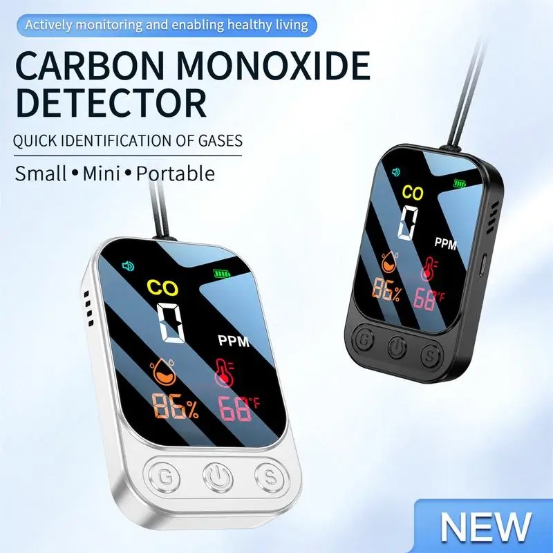 Carbon Monoxide Detector Combo - 일산화탄소 감지기 휴대용 캠핑 공동 감지기