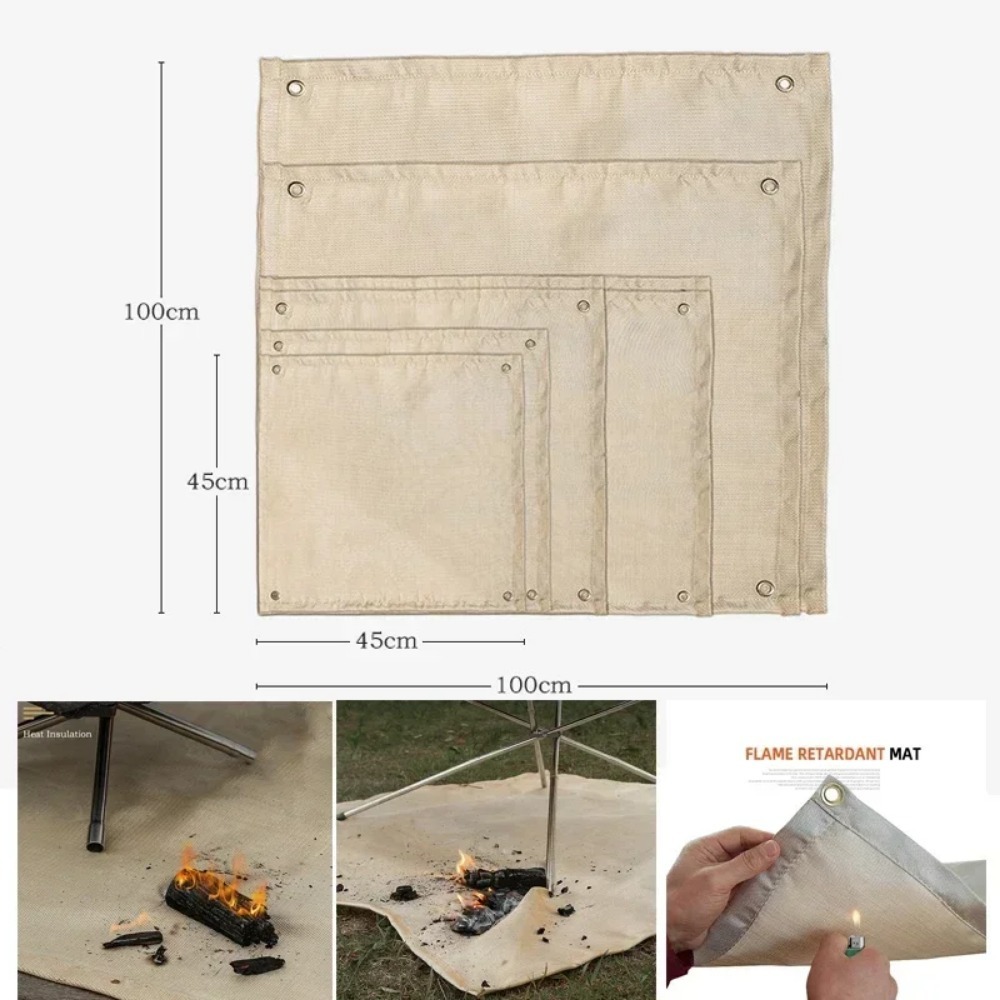 Fire Blanket Fiberglass - 고온 방화 매트, 야외 캠핑 피크닉