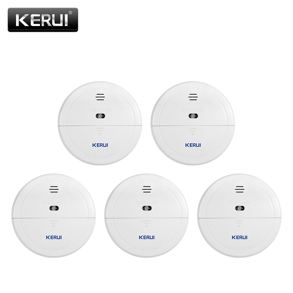 Smart Smoke Detector Wifi - KERUI 5/10pcs 433MHZ 무선 홈 화재
