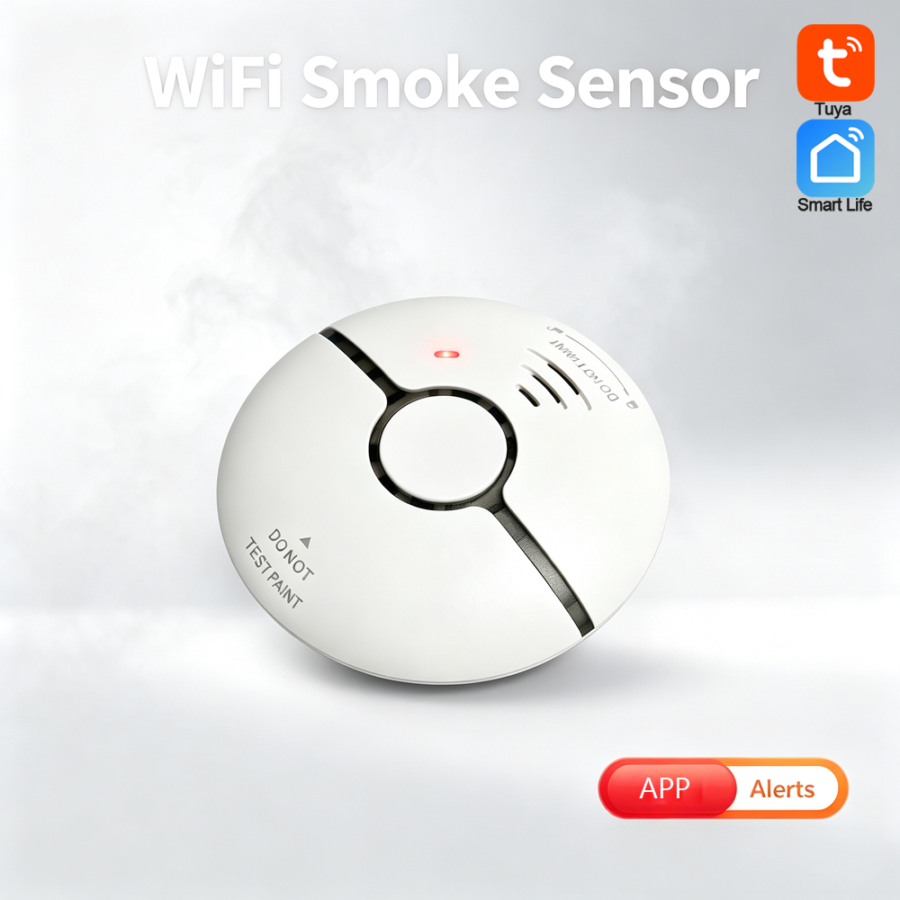 Smart Smoke Detector Wifi - 홈 보안 화재 경보기 2.4G WiFi