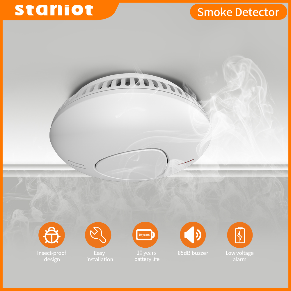 Smoke Alarm 10 Year Battery - 10년 배터리 연기 감지기 화재 경보기