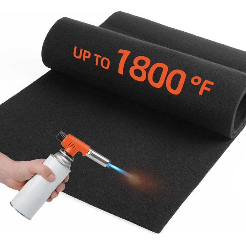 Fire Blanket Fiberglass - 2mm/5mm 산화 처리된 탄소 펠트 용접