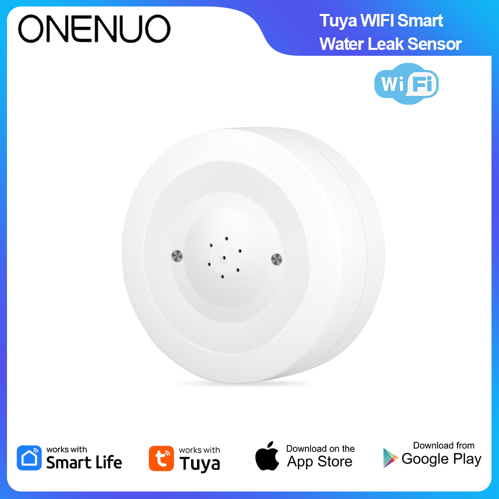 Water Leak Detector Wifi Alarm - ONENUO WiFi Tuya 누수 센서 홍수