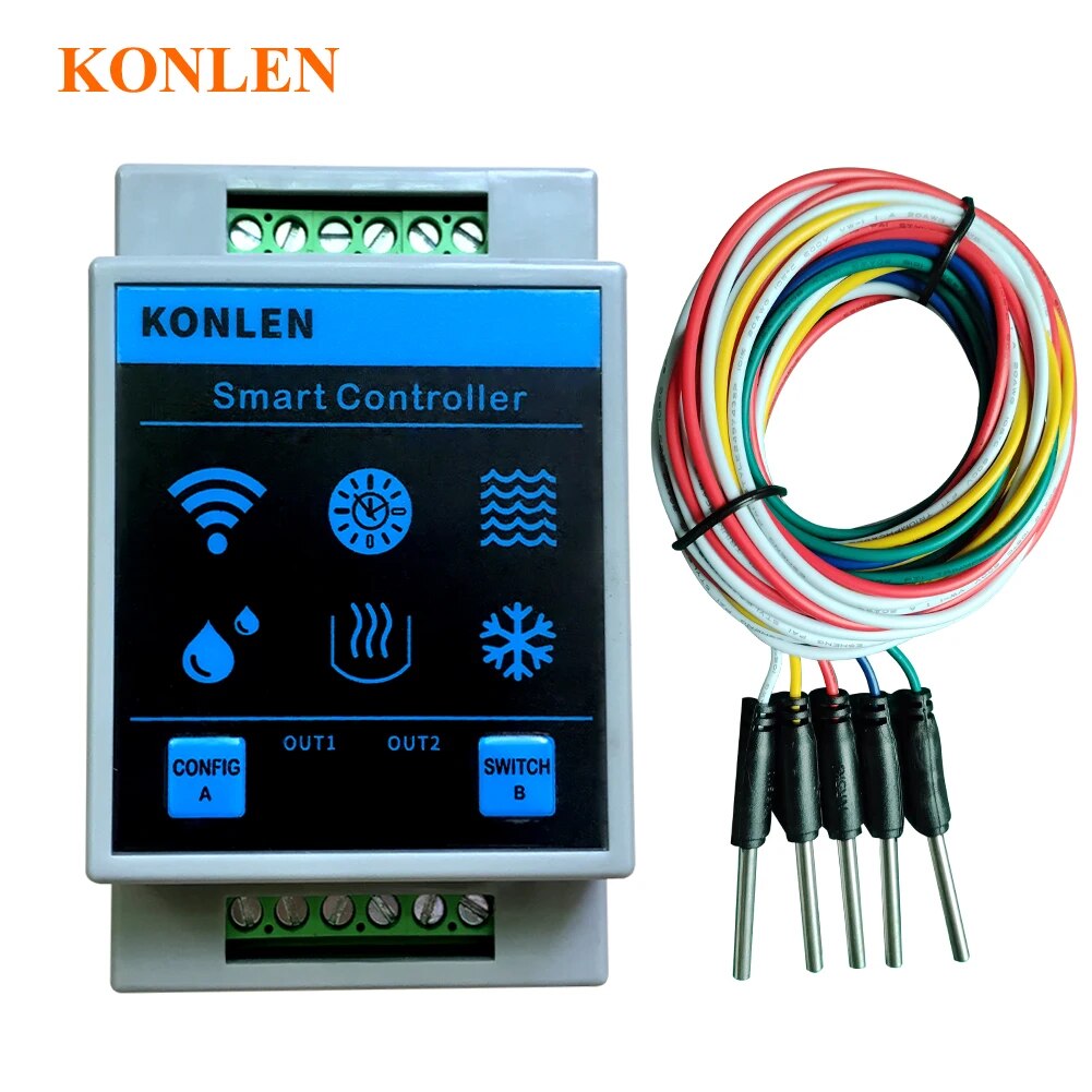 Water Leak Detector Wifi Alarm - KONLEN 투야 수위 센서 와이파이 컨트롤러,