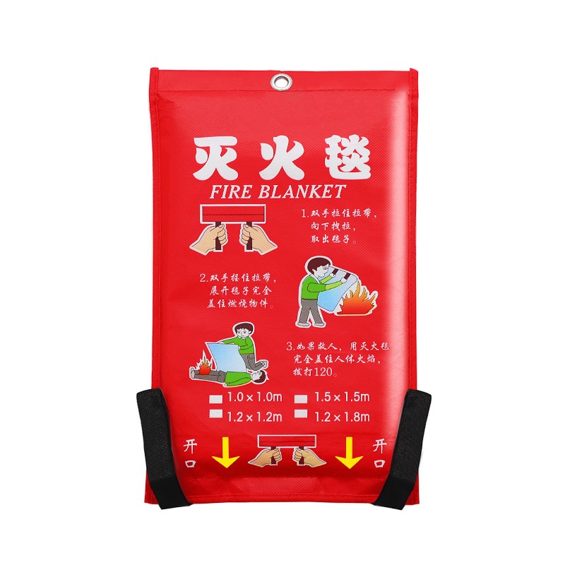 Fire Blanket Fiberglass - 소화 담요 1개, 크기 1m x