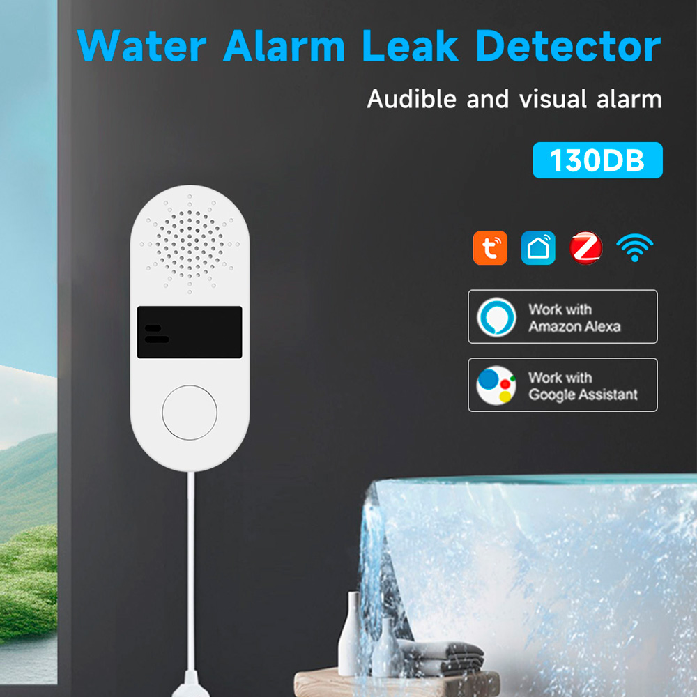 Water Leak Detector Wifi Alarm - 투야 와이파이 누수 감지기, 소리 및