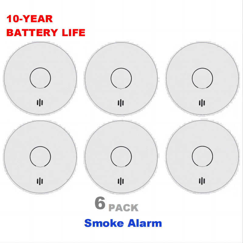 Smoke Alarm 10 Year Battery - V-Come 가정용 독립형 연기 감지기, 10년