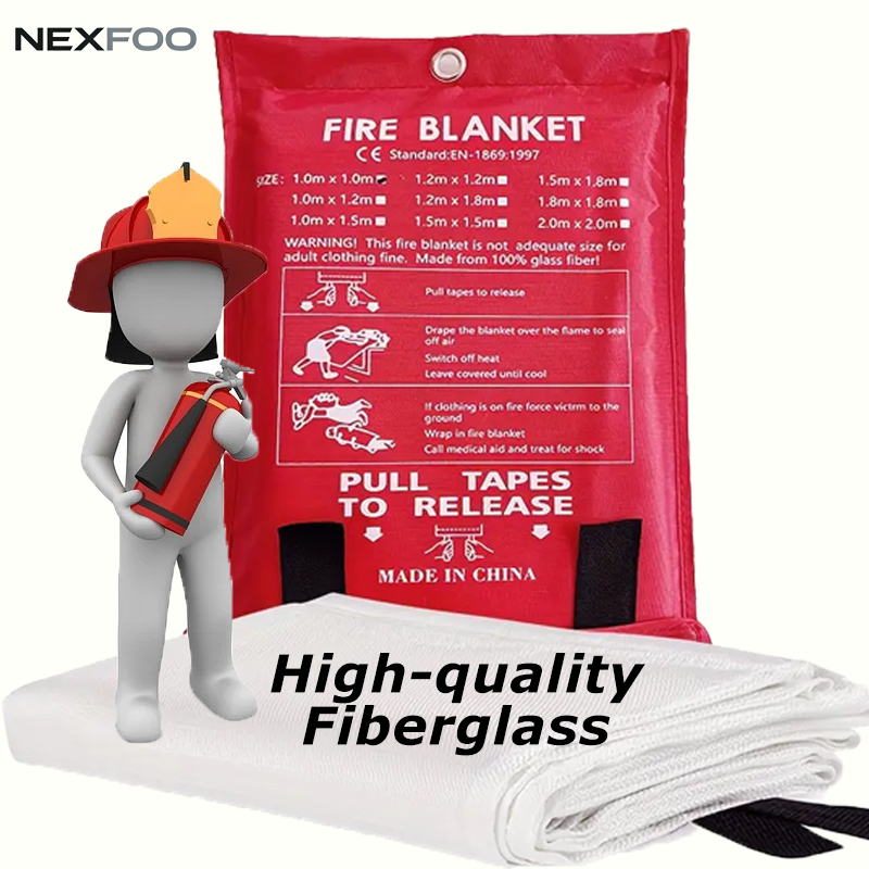 Fire Blanket Fiberglass - 넥스푸(NEXFOO) 고속 화염 억제 비상용 방화