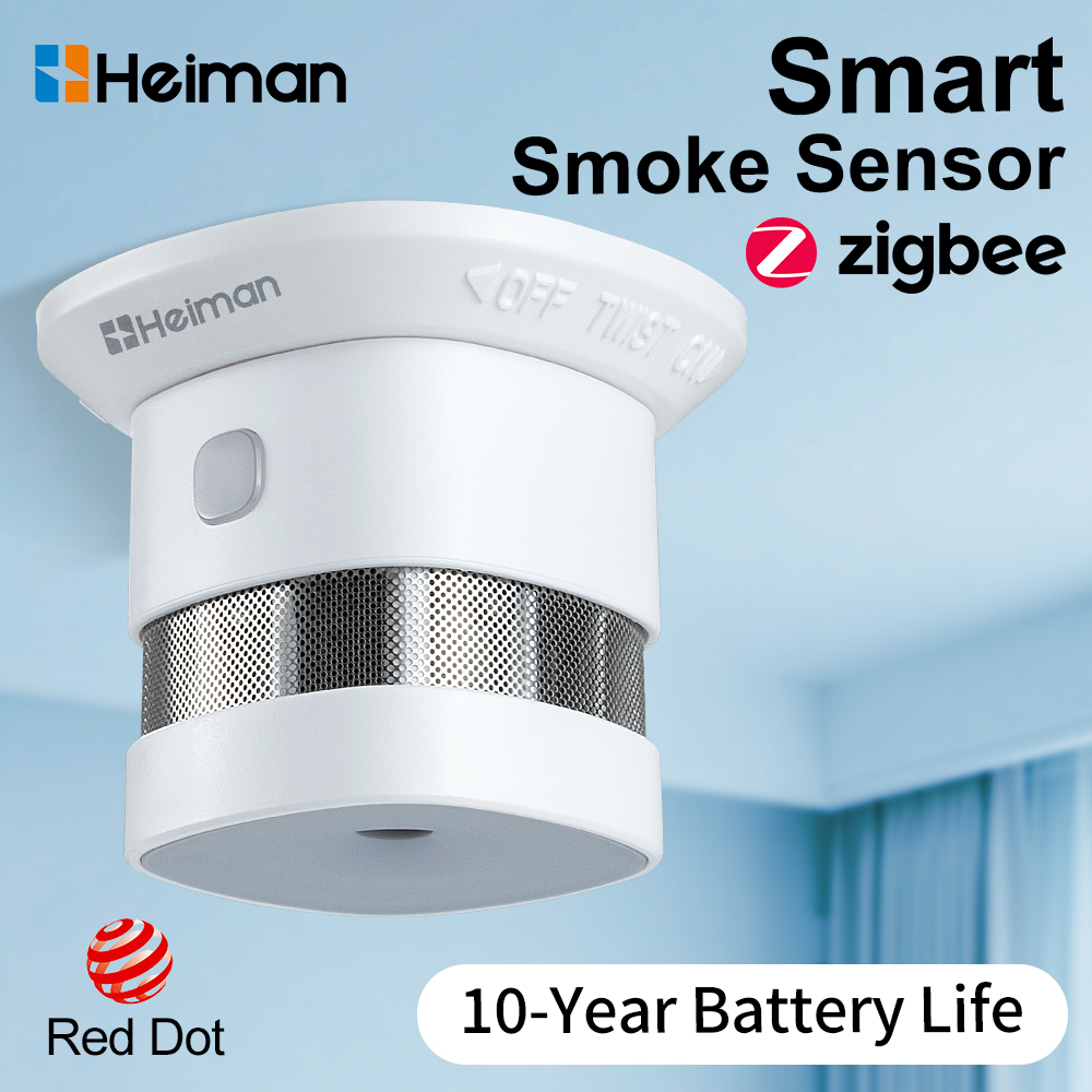 Zigbee Smoke Sensor Tuya - HEIMAN Zigbee 연기 감지기 – 화재