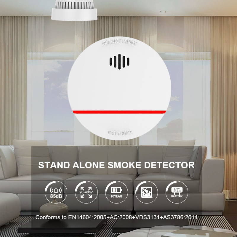 Smoke Alarm 10 Year Battery - CPvan 연기 감지기 센서 화재 경보