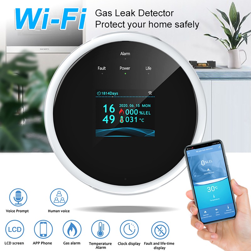 Smart Gas Leak Detector Lpg - 투야 와이파이 가스 LPG 누출 감지기