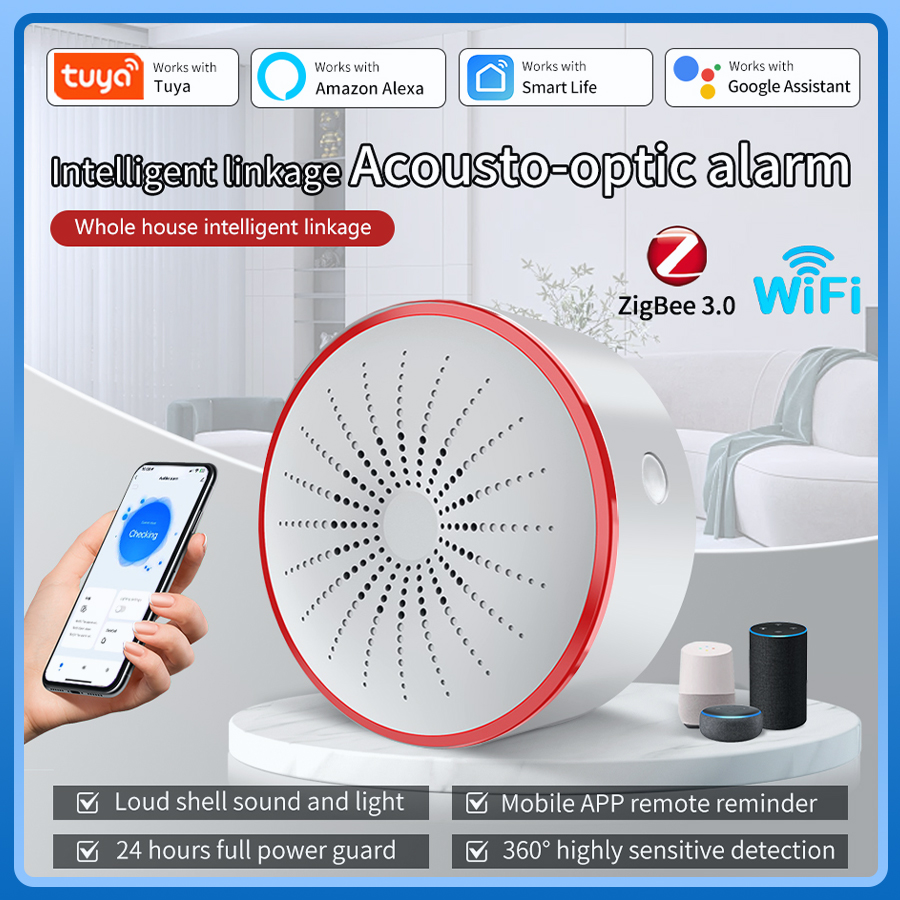 Zigbee Smoke Sensor Tuya - 투야 와이파이 지그비 알람 사이렌 센서