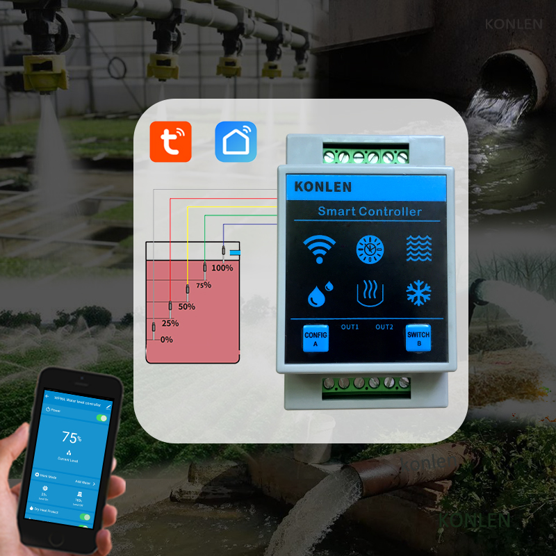 KONLEN Tuya 수위 센서 WIFI 스마트 홈 누 - Water Leak Detector Wifi Alarm 리뷰 및 가격