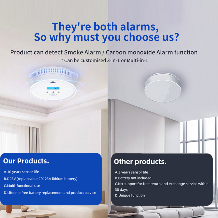 연기 및 일산화탄소 감지기 10년 배터리 백업 연기 C - Smoke Alarm 10 Year Battery 리뷰 및 가격