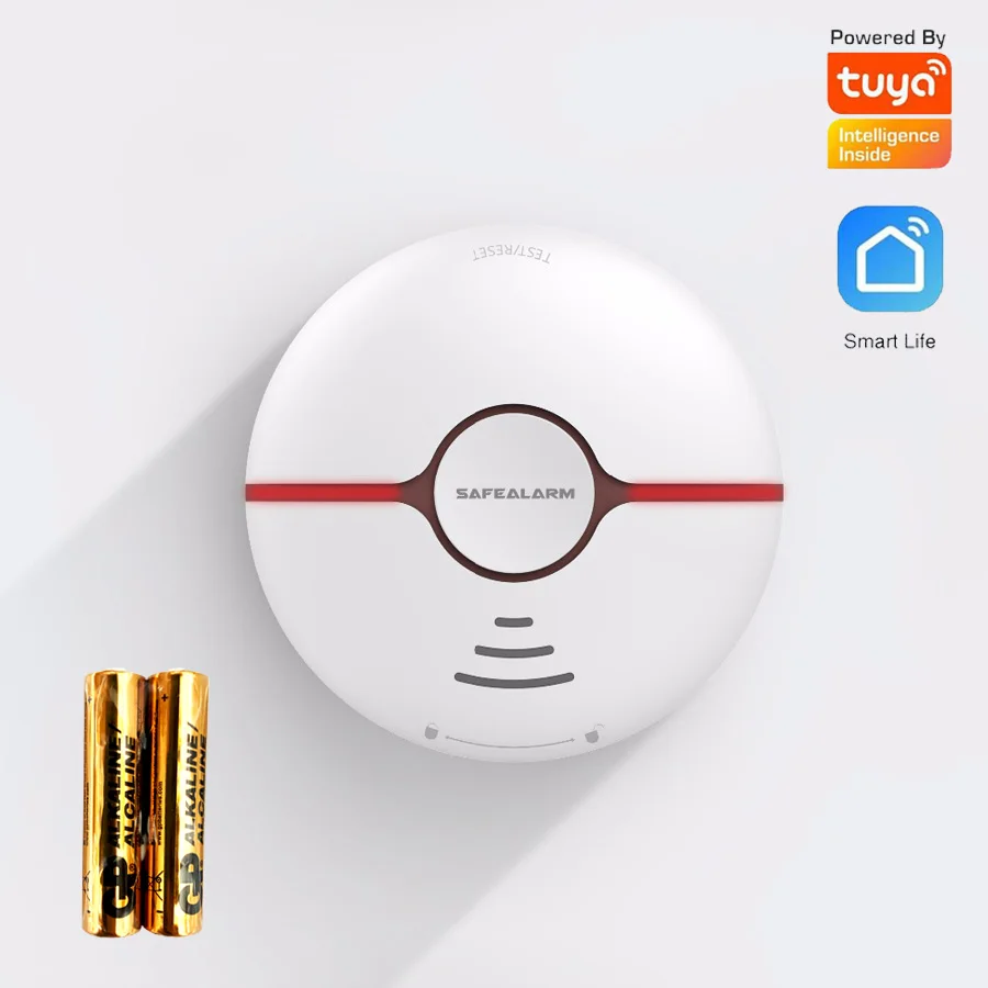 스마트 라이프 투야 연기 감지기, 홈 보안 화재 경보, - Smoke Alarm Escape Light 리뷰 및 가격
