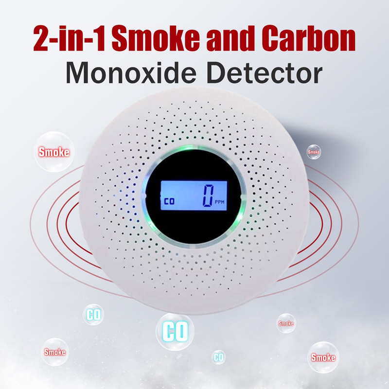 2 in 1 LCD 디스플레이 일산화탄소 및 연기 감지 - Carbon Monoxide Detector Combo 리뷰 및 가격
