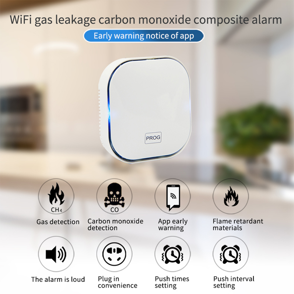Tuya 스마트 라이프 천연 가스 CO 누출 일산화탄소 - Smart Gas Leak Detector Lpg 리뷰 및 가격