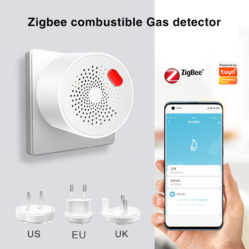 영국 EU 미국 Tuya 스마트 지그비 가스 누출 감지 - Smart Gas Leak Detector Lpg 리뷰 및 가격