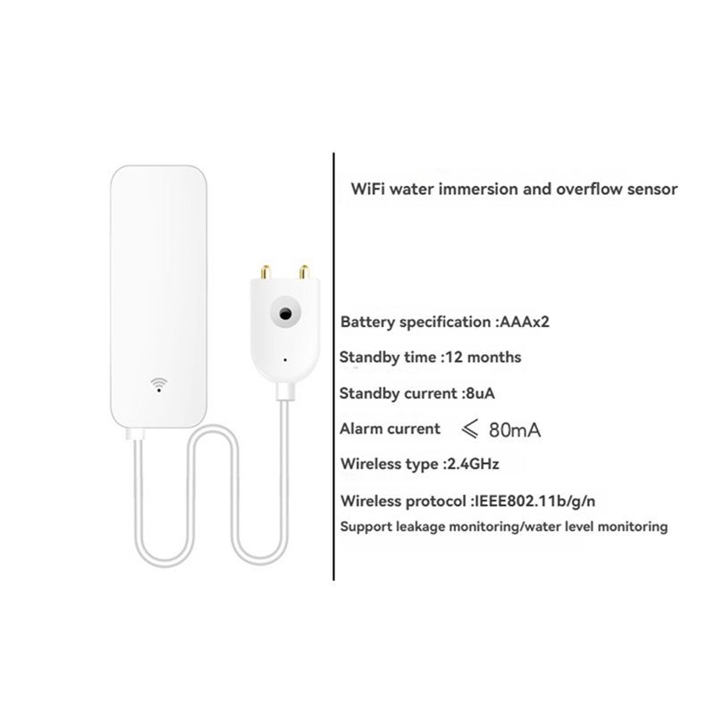 DTEN-Tuya WIFI 스마트 누수 센서 물 넘침  - Water Leak Detector Wifi Alarm 리뷰 및 가격