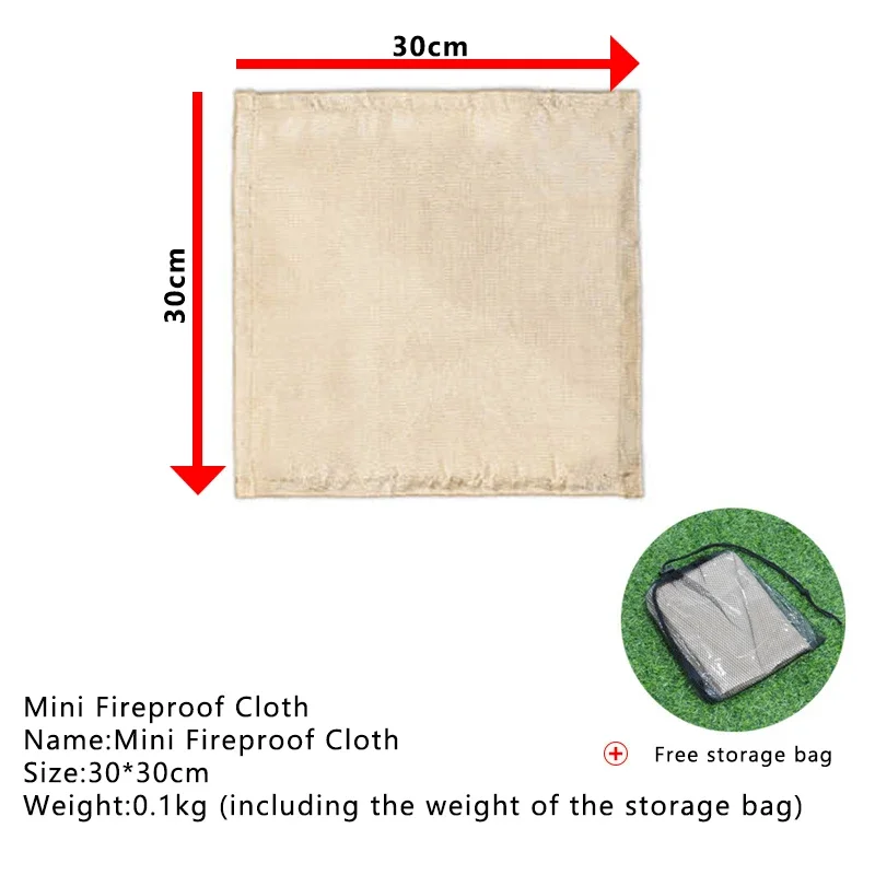 1pc 야외 캠핑 내화 천 피크닉 바베큐 절연 매트 난 - Fire Blanket Fiberglass 리뷰 및 가격