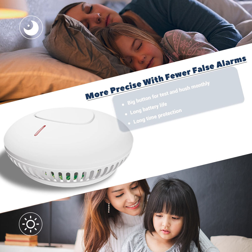 10년 배터리 수명 연기 감지기 화재 경보 센서 EN1 - Smoke Alarm 10 Year Battery 리뷰 및 가격