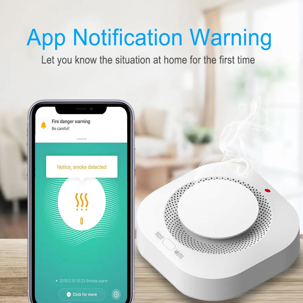 Tuya Zigbee WiFi 스마트 연기 감지기 무선 - Smart Smoke Detector Wifi 리뷰 및 가격