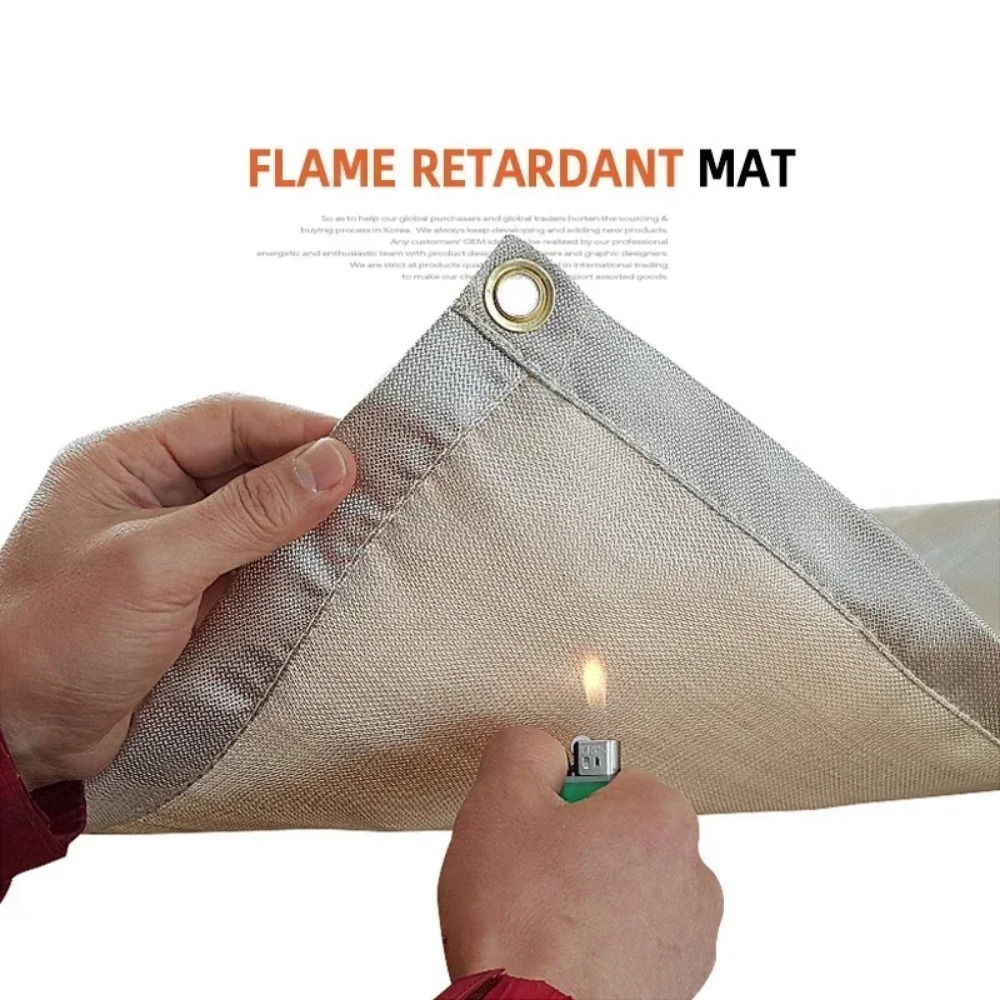 고온 방화 매트, 야외 캠핑 피크닉 바베큐용 유리섬유  - Fire Blanket Fiberglass 리뷰 및 가격