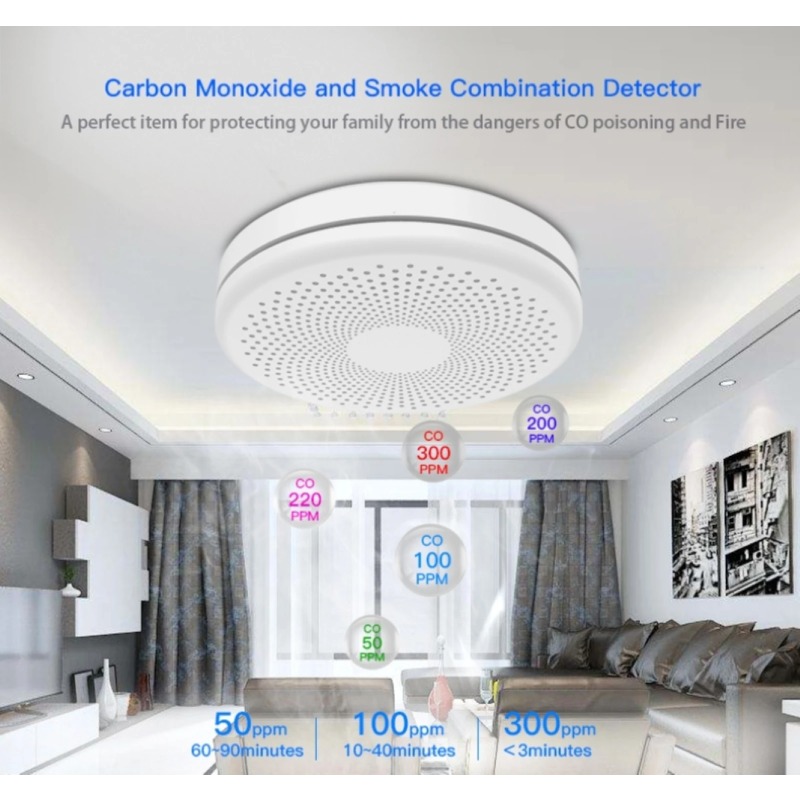 새로운 2-in-1 WiFi 스마트 회사 및 연기 감지 - Smart Smoke Detector Wifi 리뷰 및 가격