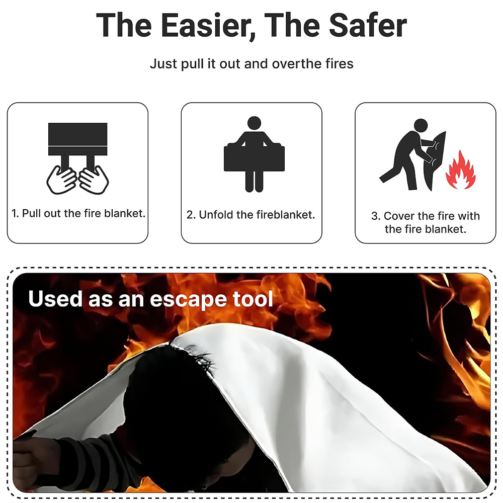 화재 담요 2 팩 2*2m/1.5*1.5m 가정용 주방 - Fire Blanket Fiberglass 리뷰 및 가격