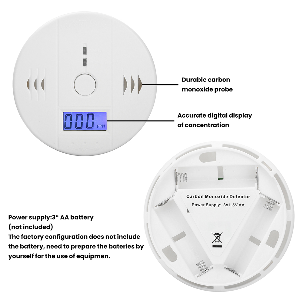 벽걸이형 일산화탄소 경보기 CO 감지기 LCD 디스플레 - Carbon Monoxide Detector Combo 리뷰 및 가격