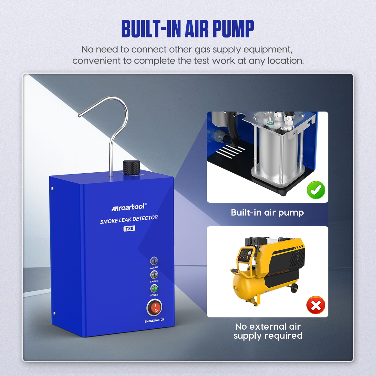 MR CARTOOL EVAP 파이프 누출 탐지기 연기  - Smoke Alarm Escape Light 리뷰 및 가격