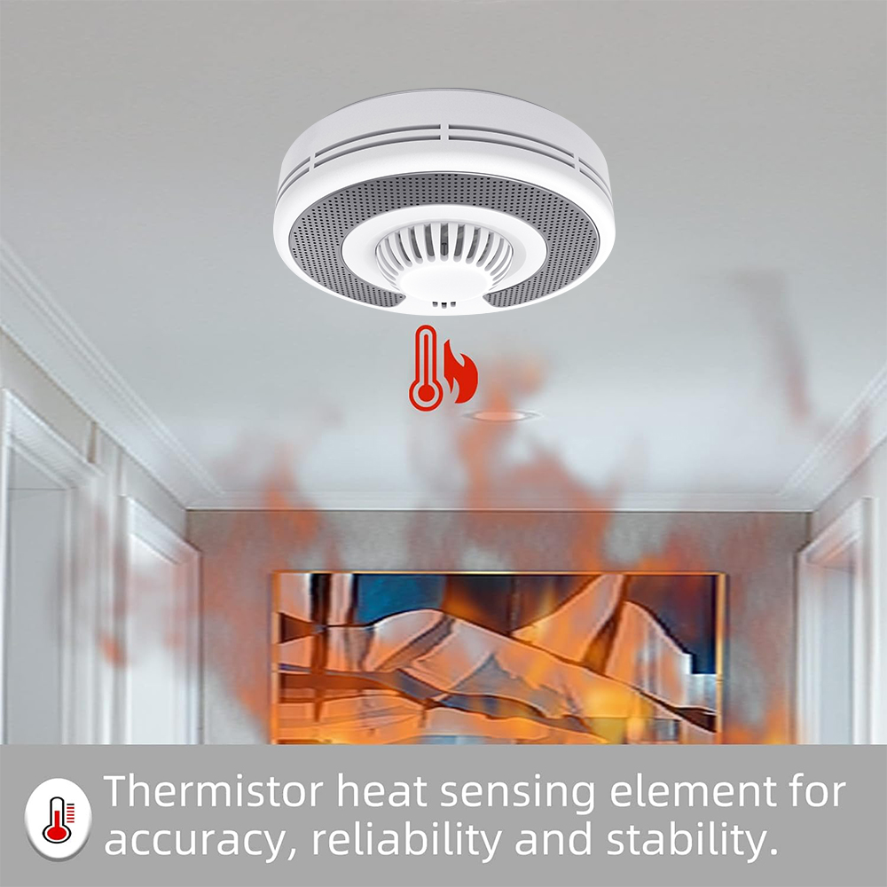 무선 상호 연결(433MHz)+Tuya(2.4GHz)  - Smoke Alarm 10 Year Battery 리뷰 및 가격