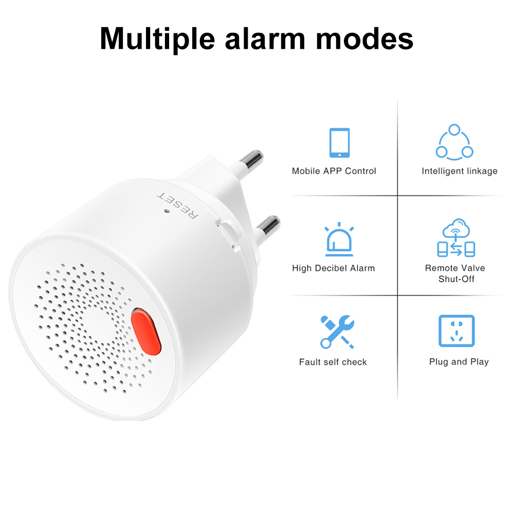 투야 지그비 가연성 가스 누출 감지기 EU 플러그 앱  - Smart Gas Leak Detector Lpg 리뷰 및 가격