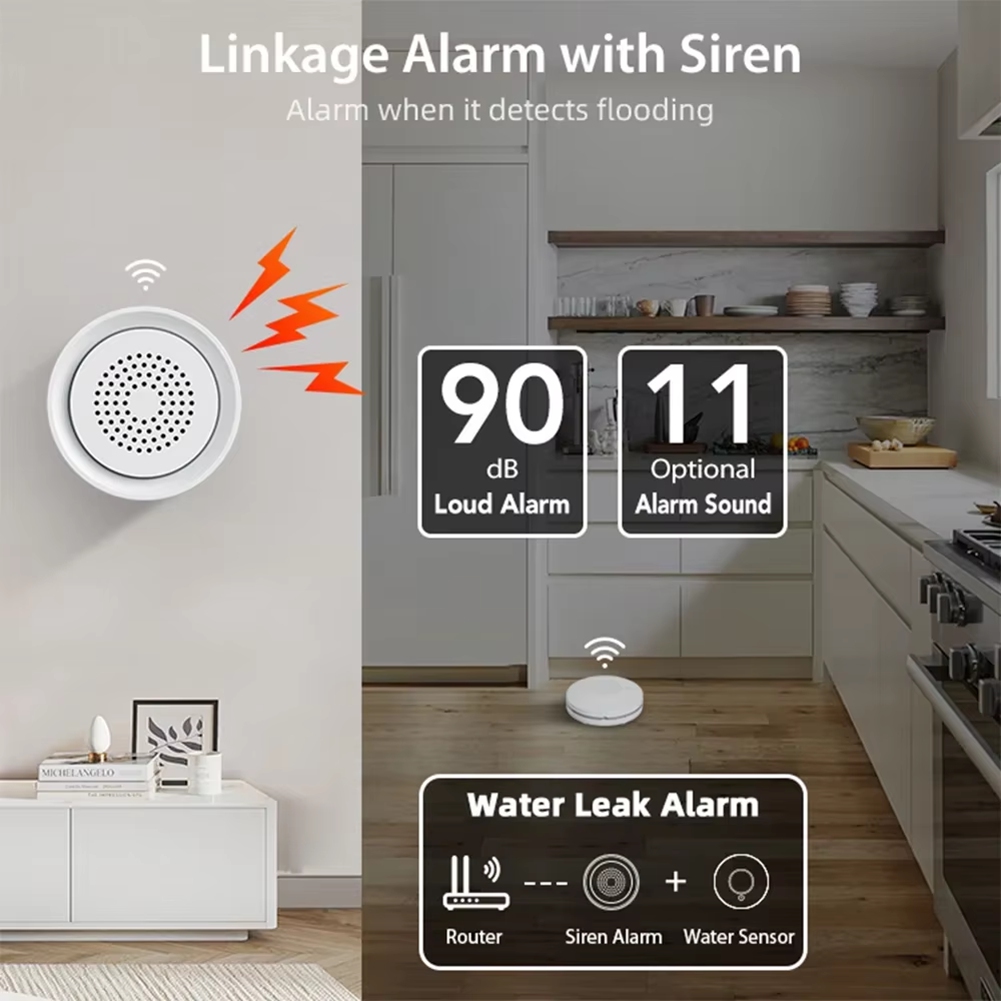 PHILE-홈 오토메이션 Wifi 누수 감지 센서 사이 - Water Leak Detector Wifi Alarm 리뷰 및 가격