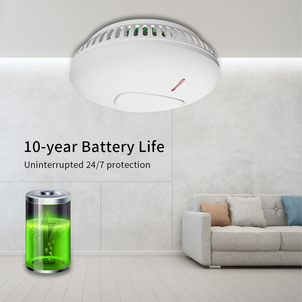 10년 배터리 연기 감지기 화재 경보기 85db EN1 - Smoke Alarm 10 Year Battery 리뷰 및 가격