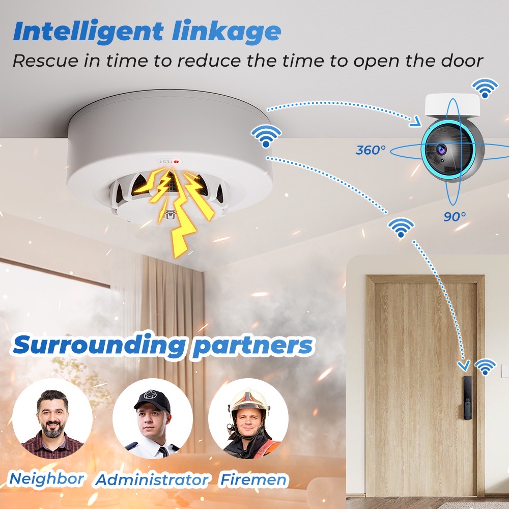 와이파이 연기 감지기 온도 습도 센서 스마트 화재 경보 - Smart Smoke Detector Wifi 리뷰 및 가격
