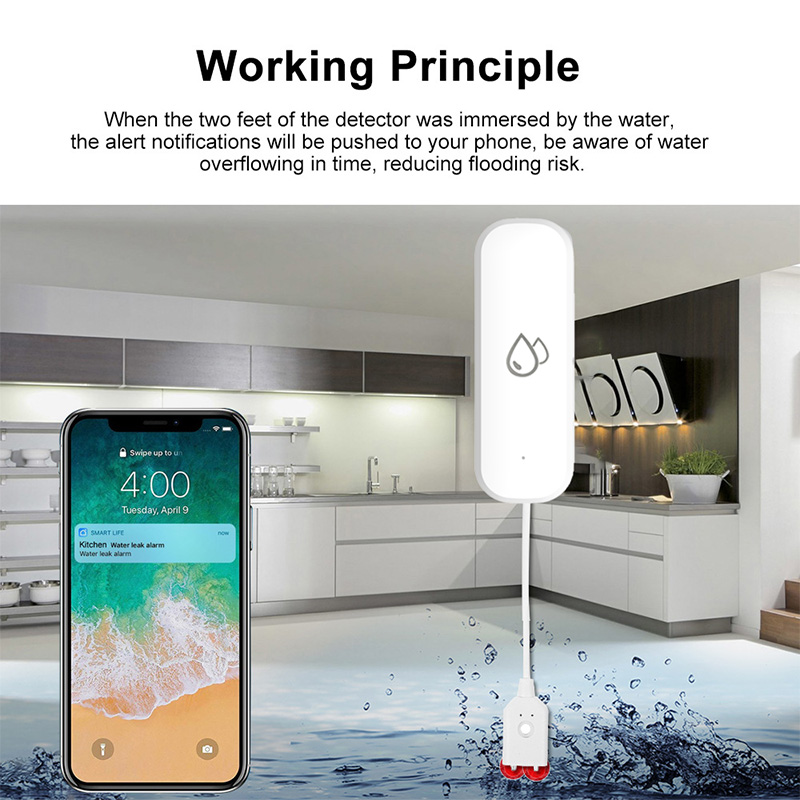 투야 와이파이 누수 경보 센서 스마트 홈 홍수 누수 감 - Water Leak Detector Wifi Alarm 리뷰 및 가격
