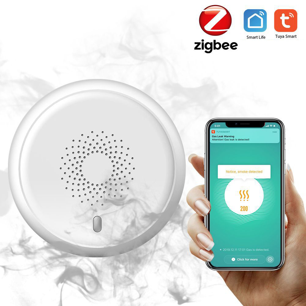 지그비 연기 감지기, 새로운 무선 연기 센서, 지능형  - Zigbee Smoke Sensor Tuya 리뷰 및 가격