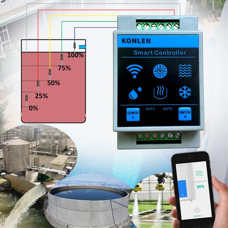 KONLEN 투야 수위 센서 와이파이 컨트롤러, 스마트 - Water Leak Detector Wifi Alarm 리뷰 및 가격