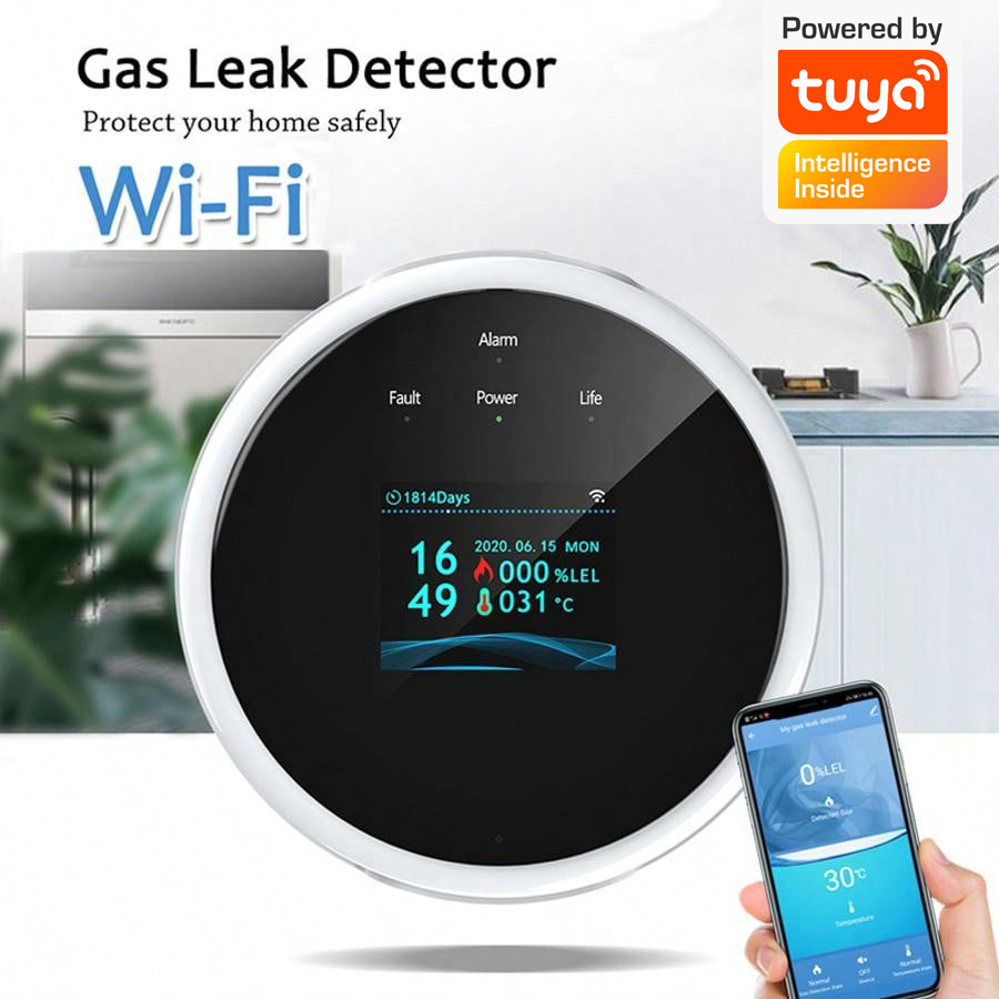 2.4G WiFi 가스 경보 센서 가연성 가스 감지기는 - Water Leak Detector Wifi Alarm 리뷰 및 가격