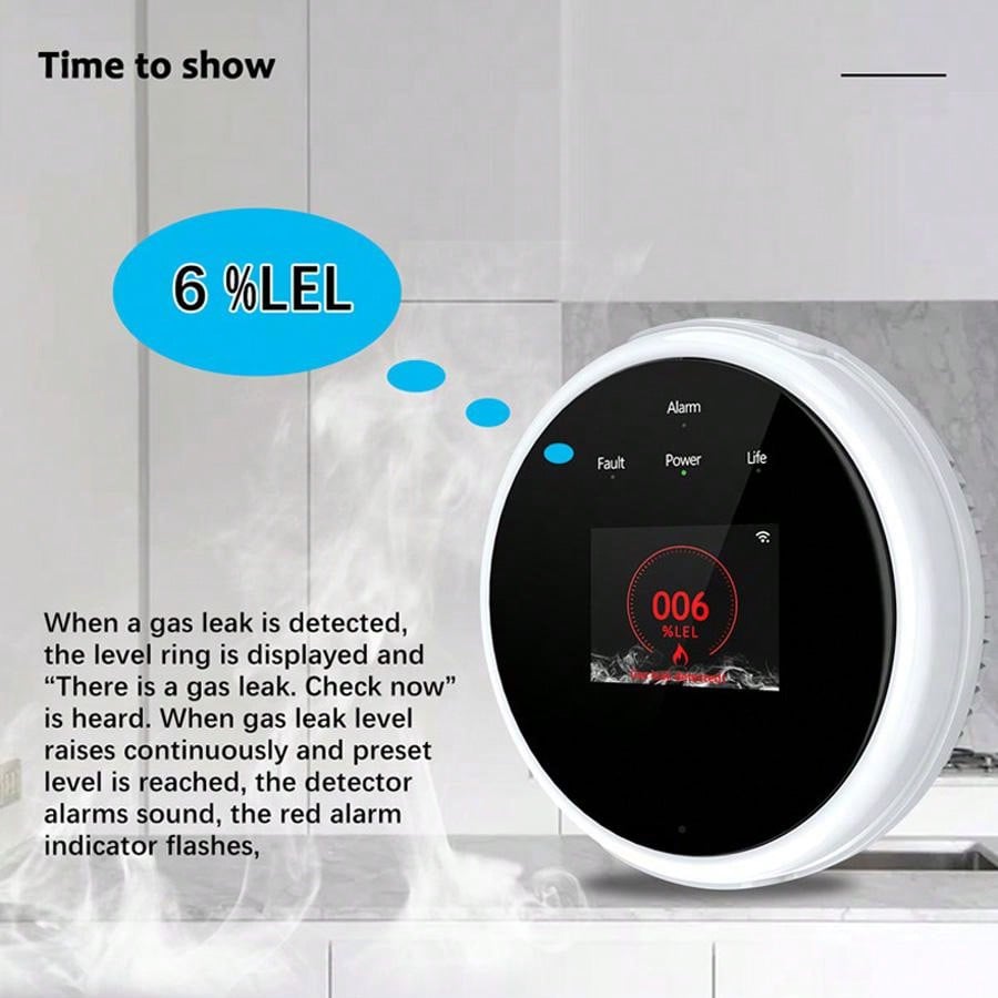 2.4G WiFi 가스 경보 센서 가연성 가스 감지기는 - Water Leak Detector Wifi Alarm 리뷰 및 가격